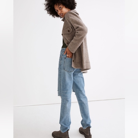 Madewell Boiled Wool Bridgman Sweater-Jacket - Picture 4 of 12